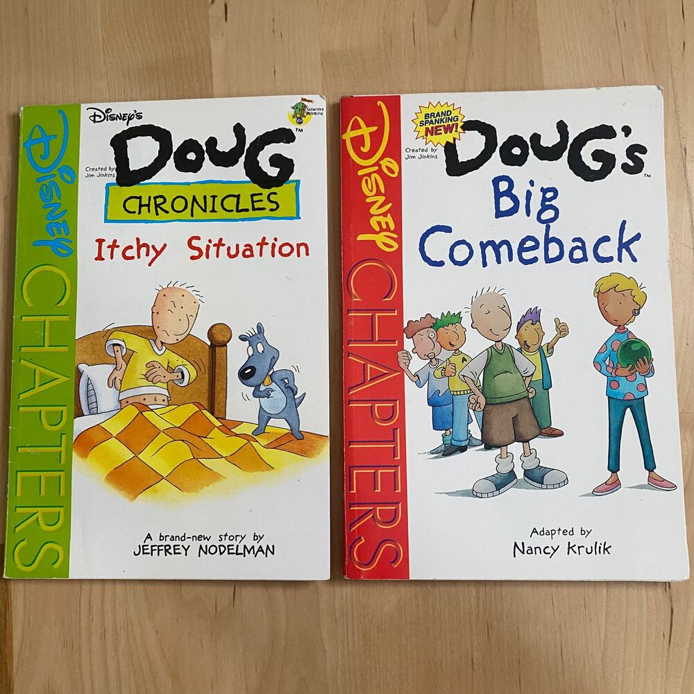 Vintage 1997 & 1999 Disney Chapters Doug Book Bundle - Picture 2 of 10